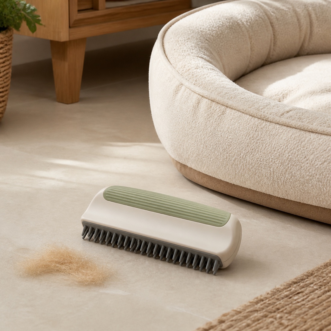 Original concept visual for Pet Bed Hair Comb