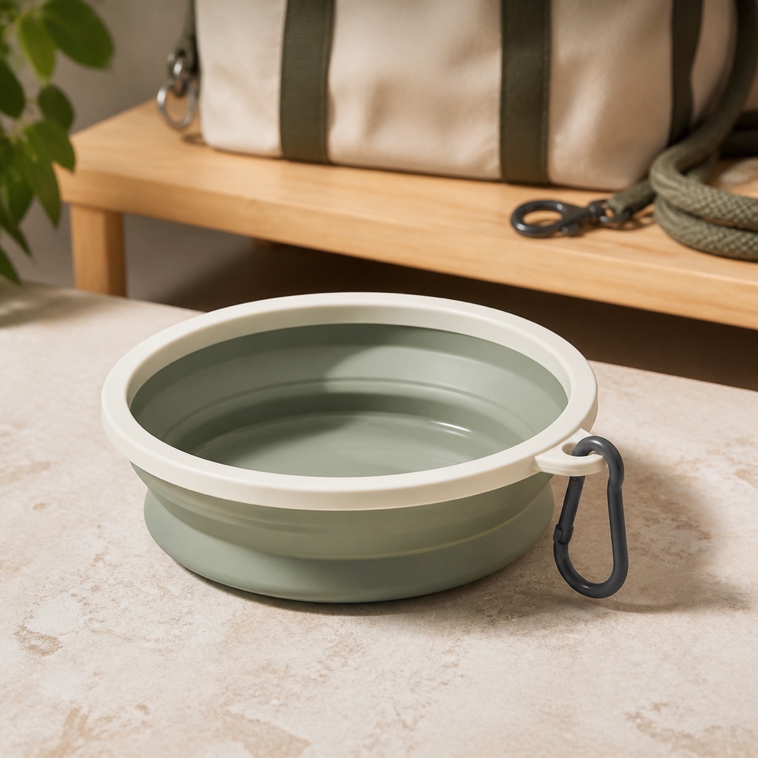 Original concept visual for Fold-Flat Travel Bowl